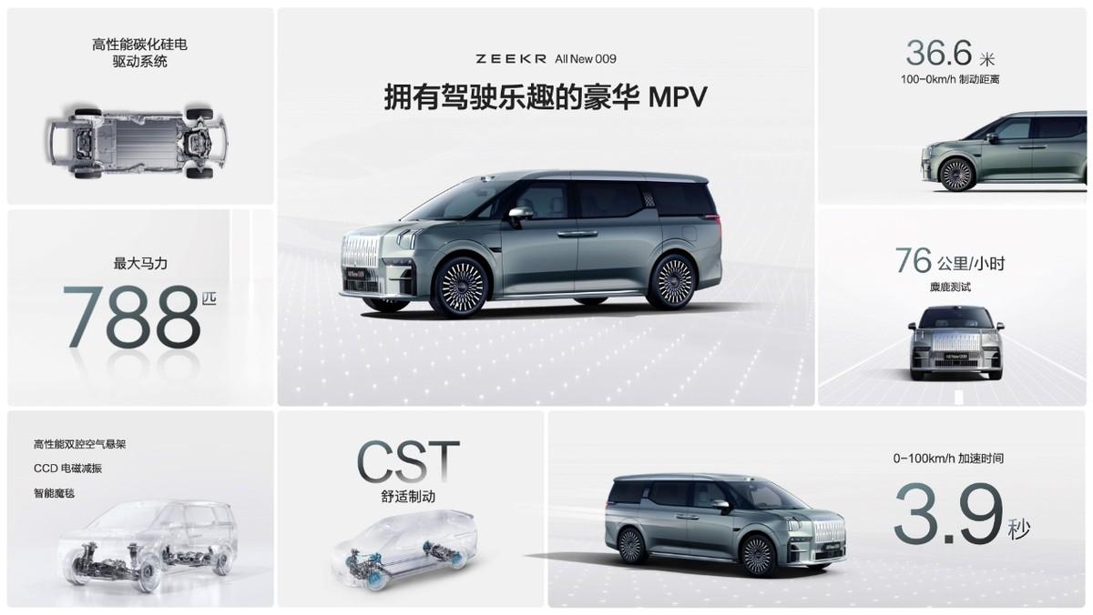 售價43.9萬元起，全新極氪009讓豪華MPV進入009時代