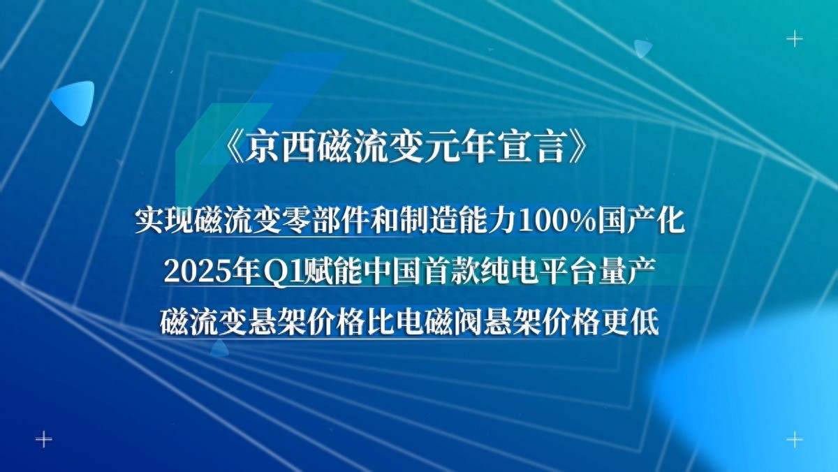 京西集團(tuán)第四代MagneRide?磁流變懸架國產(chǎn)，磁流變元年啟航