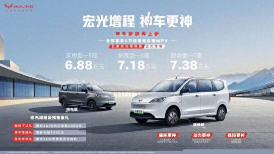 宏光增程，神車更神！五菱宏光增程版6.88萬元起正式預(yù)售